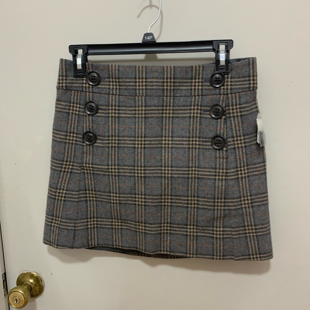 NWT Gap Plaid mini skirt